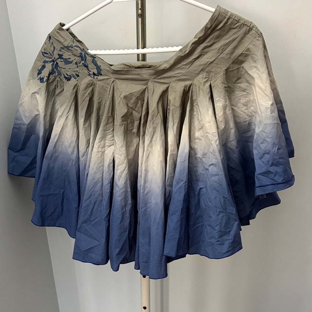 Tie dye Floral Ruffle Skirt